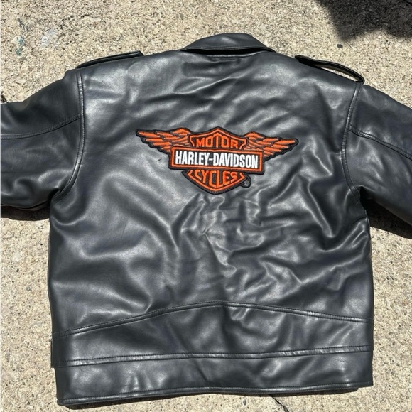 *Vintage* Harley Davidson Faux Leather Jacket Women’s Small - Picture 4 of 6